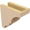 Ekena Millwork 4"W x 8"D x 8"H Classic Asheboro Rough Cedar Woodgrain TimberThane Corbel, Primed Tan CORUR04X08X08ASHRCPR - alternate 3